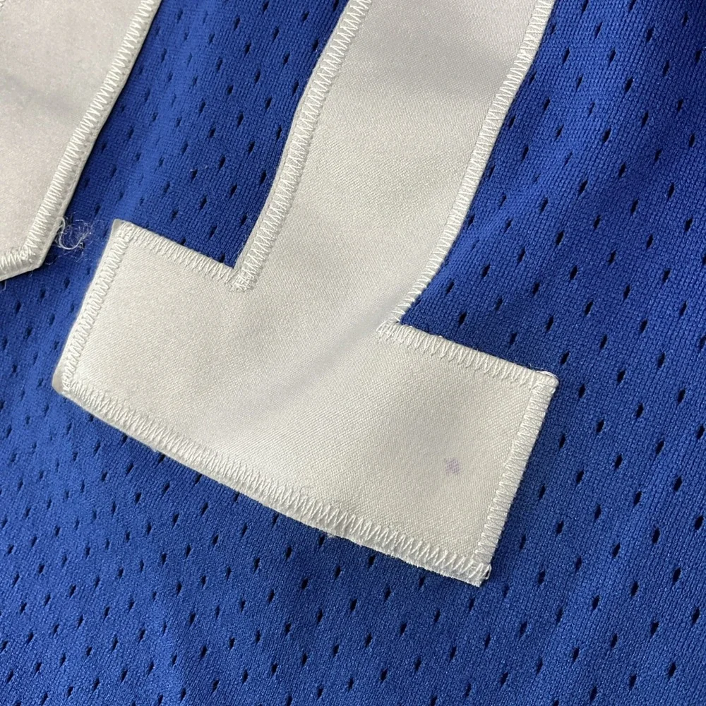 New York Giants Justin Tuck #91 Reebok‎ Jersey Youth Sz L 12-14 Blue Field NFL
